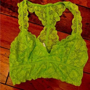 Lime green lace bra. Brand new!!!!